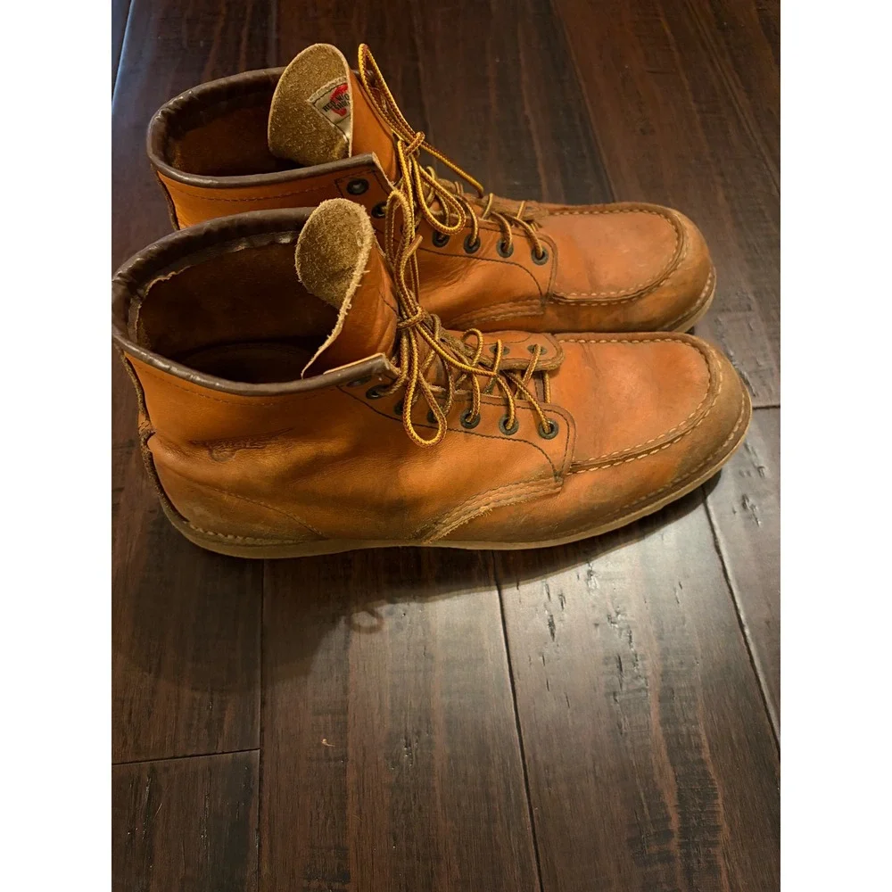 Red Wing 10875 Traction Tred 6-Inch Leather Work Boots Brown Mens